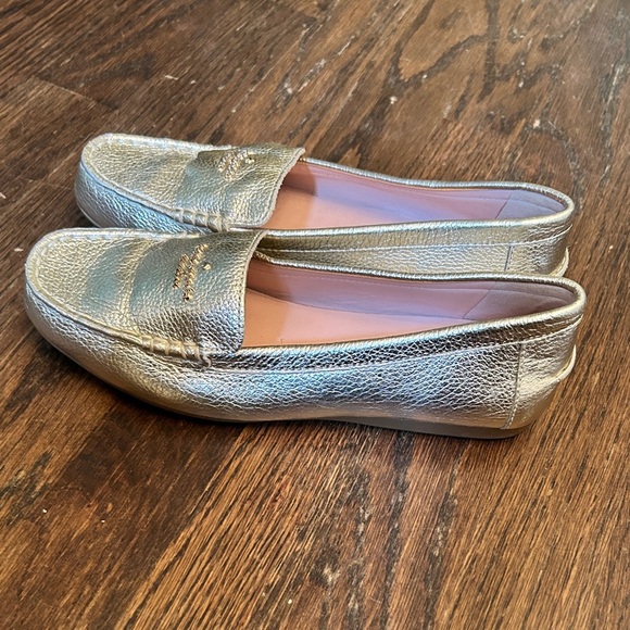 Kate Spade Gold Metallic Loafers Wendi Size 6.5 - Picture 4 of 6